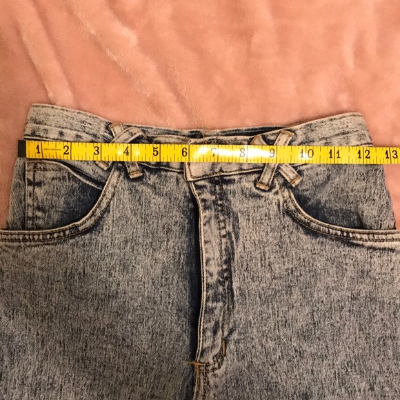 { Retro } 80s Stone Wash Skinny High Waisted Jeans - Picture 8 of 8